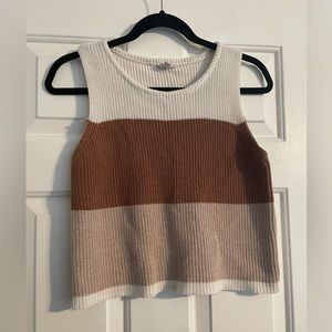 Color Block Sweater Tank